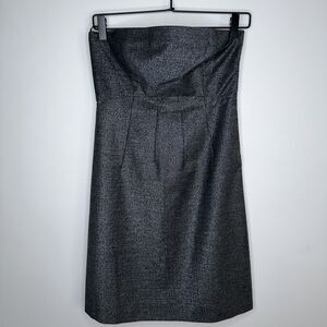 Theory Women’s Conie Strapless Mini Dress Eveningwear Gray Size 2